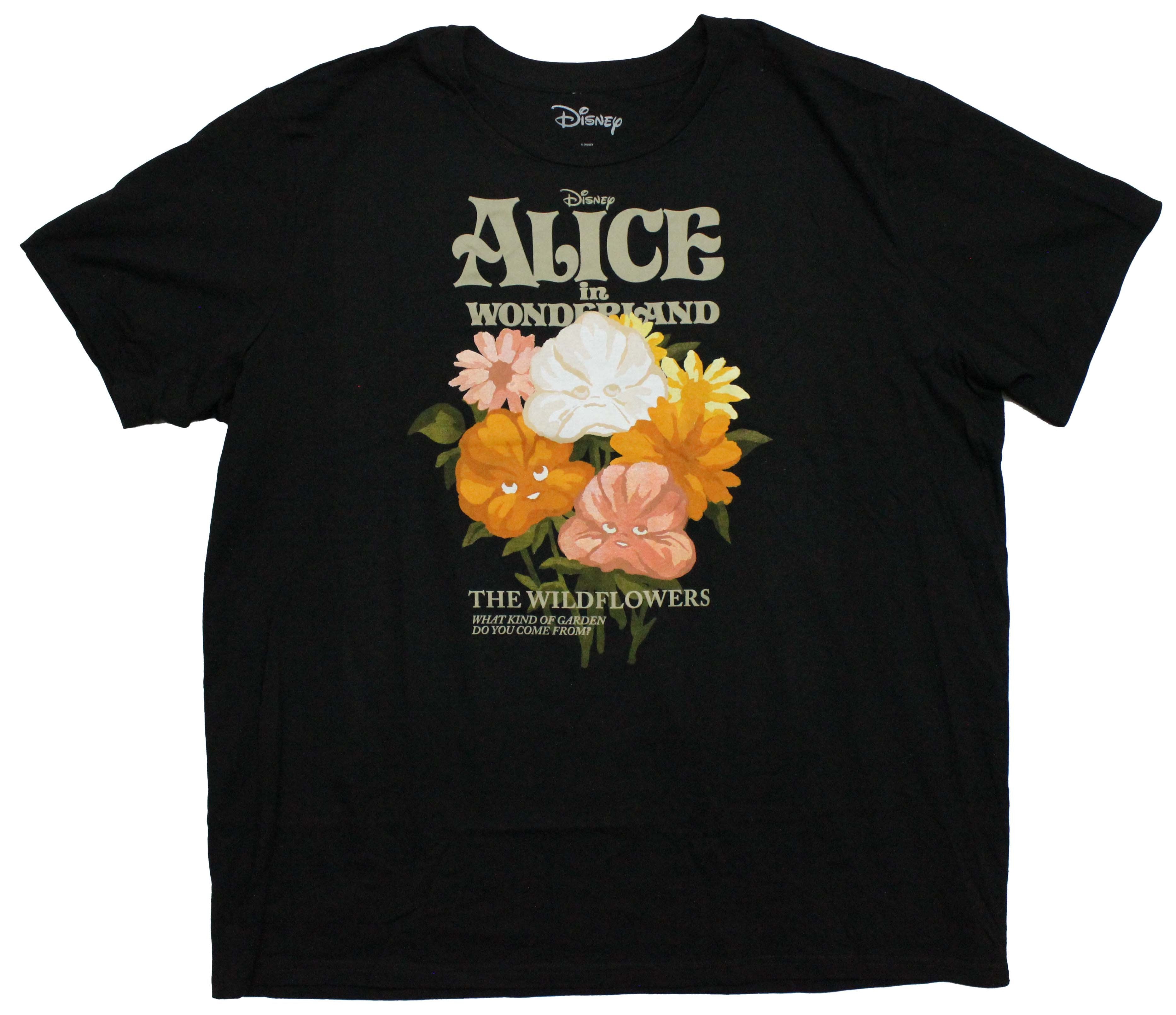 Alice In Wonderland Mens T-Shirt - The Wildflowers Flower Image