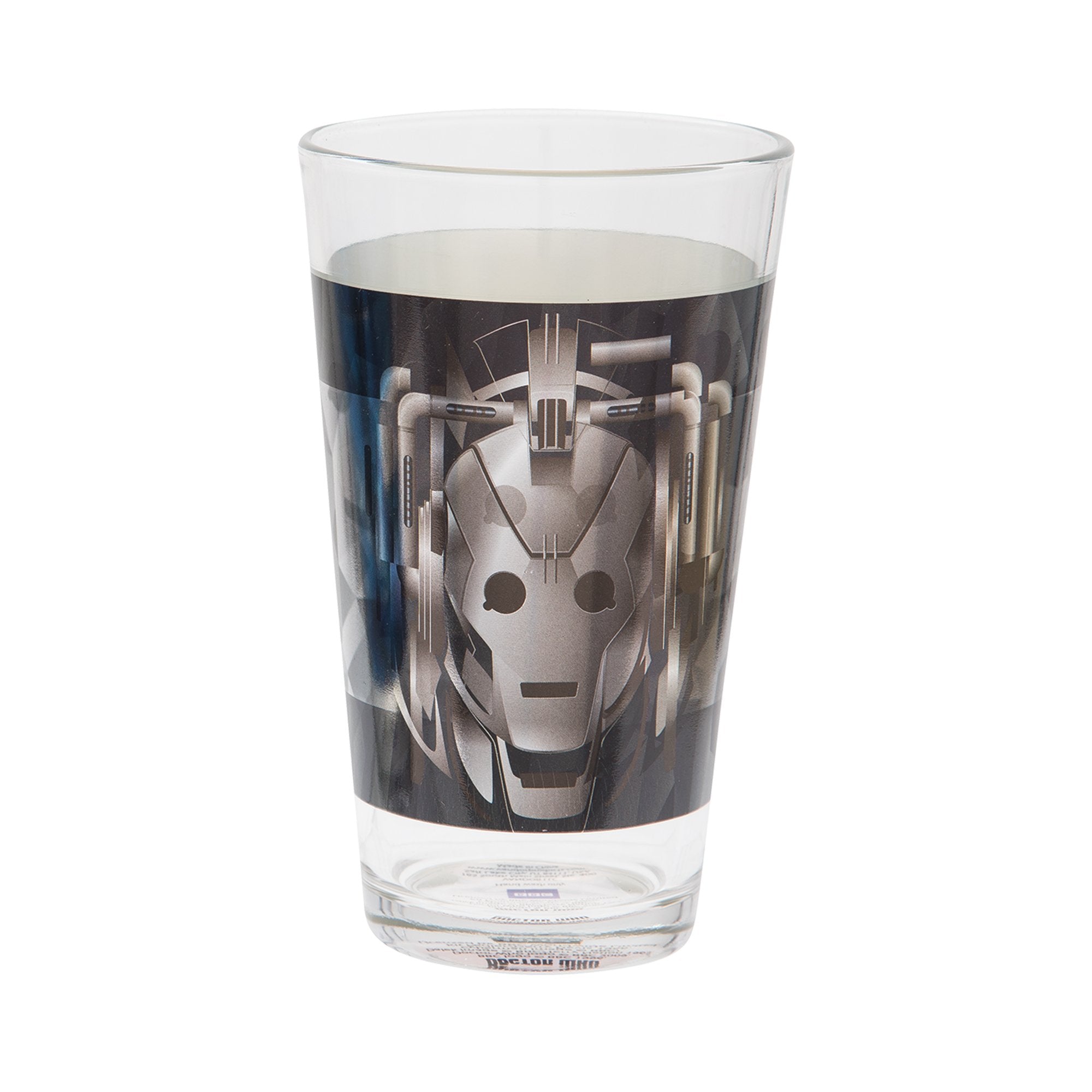 Vandor Doctor Who 16-Ounce Laser Decal Glasses, 2-Piece Set