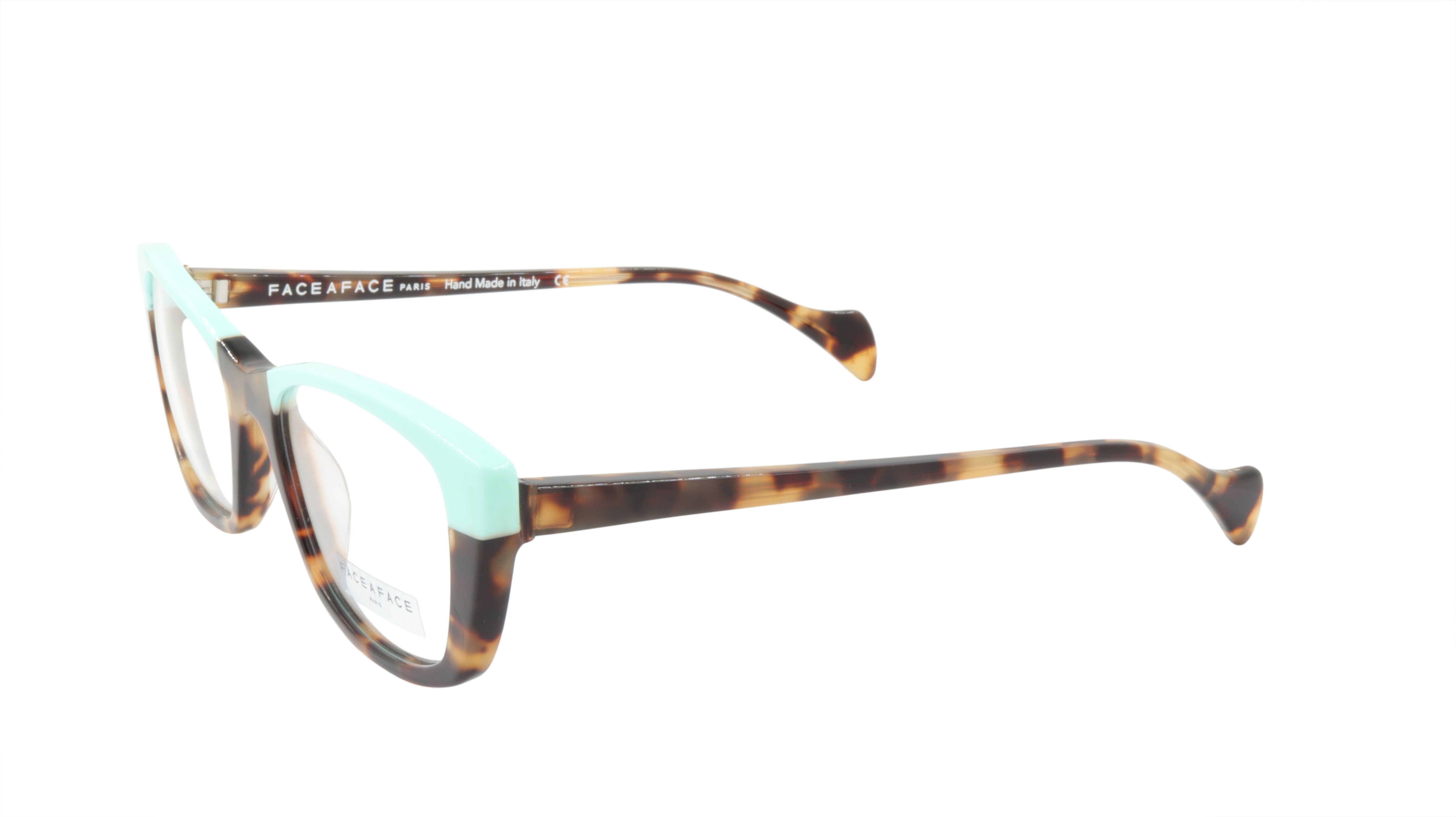 Face A Face Eyeglasses Frame SELMA 2 Col. 2120 Acetate Camouflage Yellow Opaque