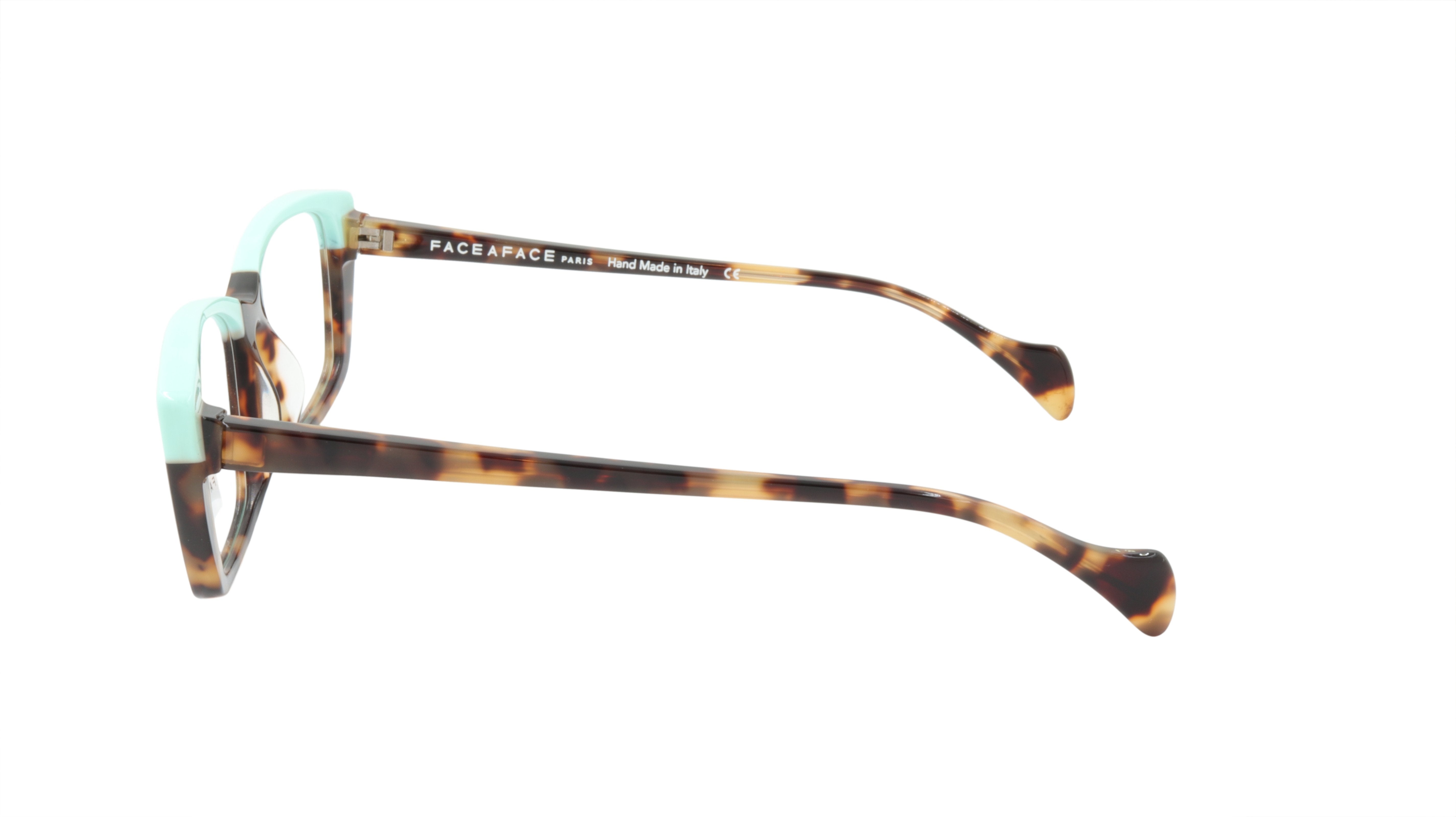 Face A Face Eyeglasses Frame SELMA 2 Col. 2120 Acetate Camouflage Yellow Opaque