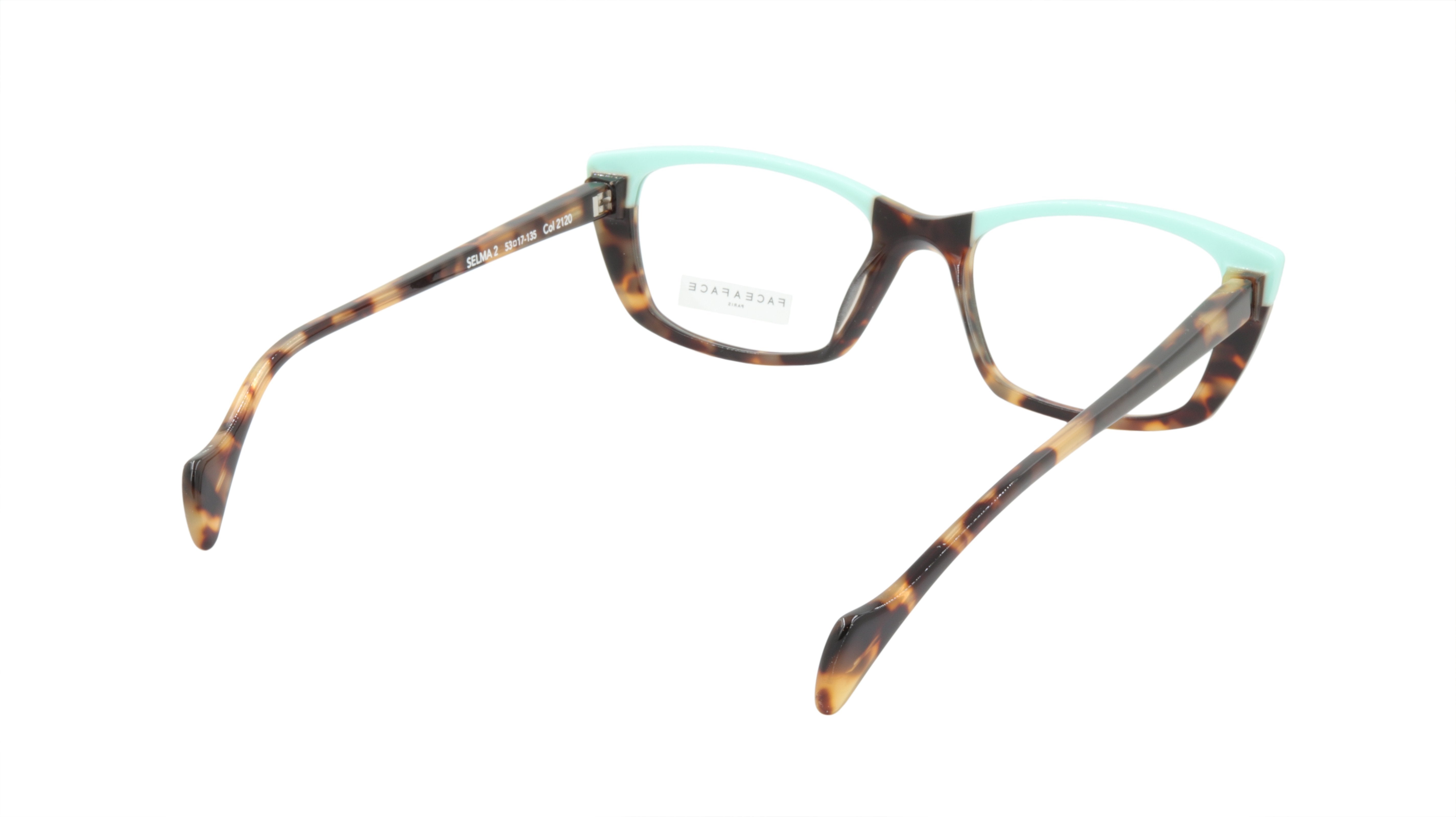 Face A Face Eyeglasses Frame SELMA 2 Col. 2120 Acetate Camouflage Yellow Opaque