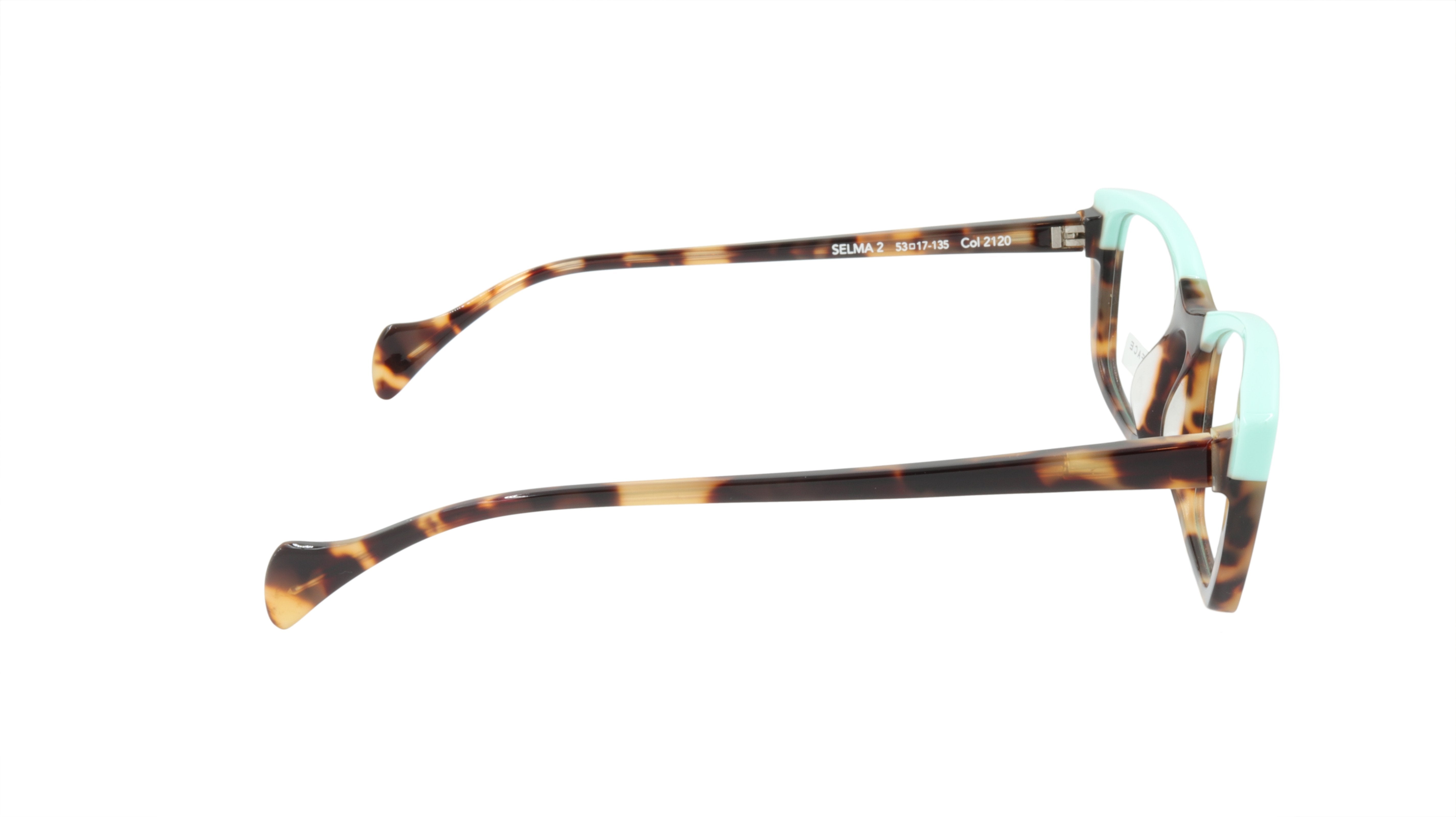 Face A Face Eyeglasses Frame SELMA 2 Col. 2120 Acetate Camouflage Yellow Opaque