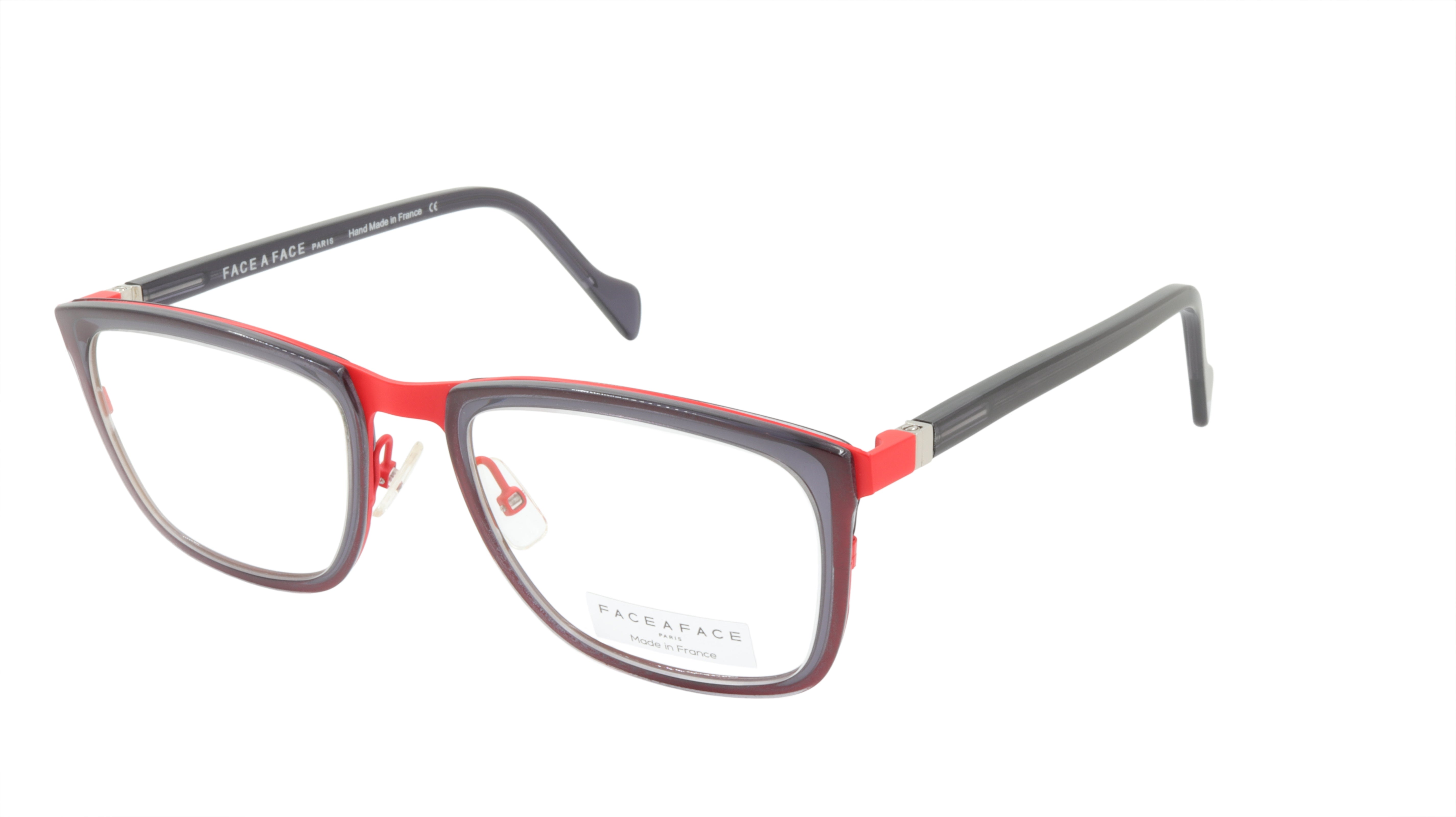 Face A Face Eyeglasses Frame VIGGO 2 Col. 9280 Acetate Metal Marr Red Dark Viole