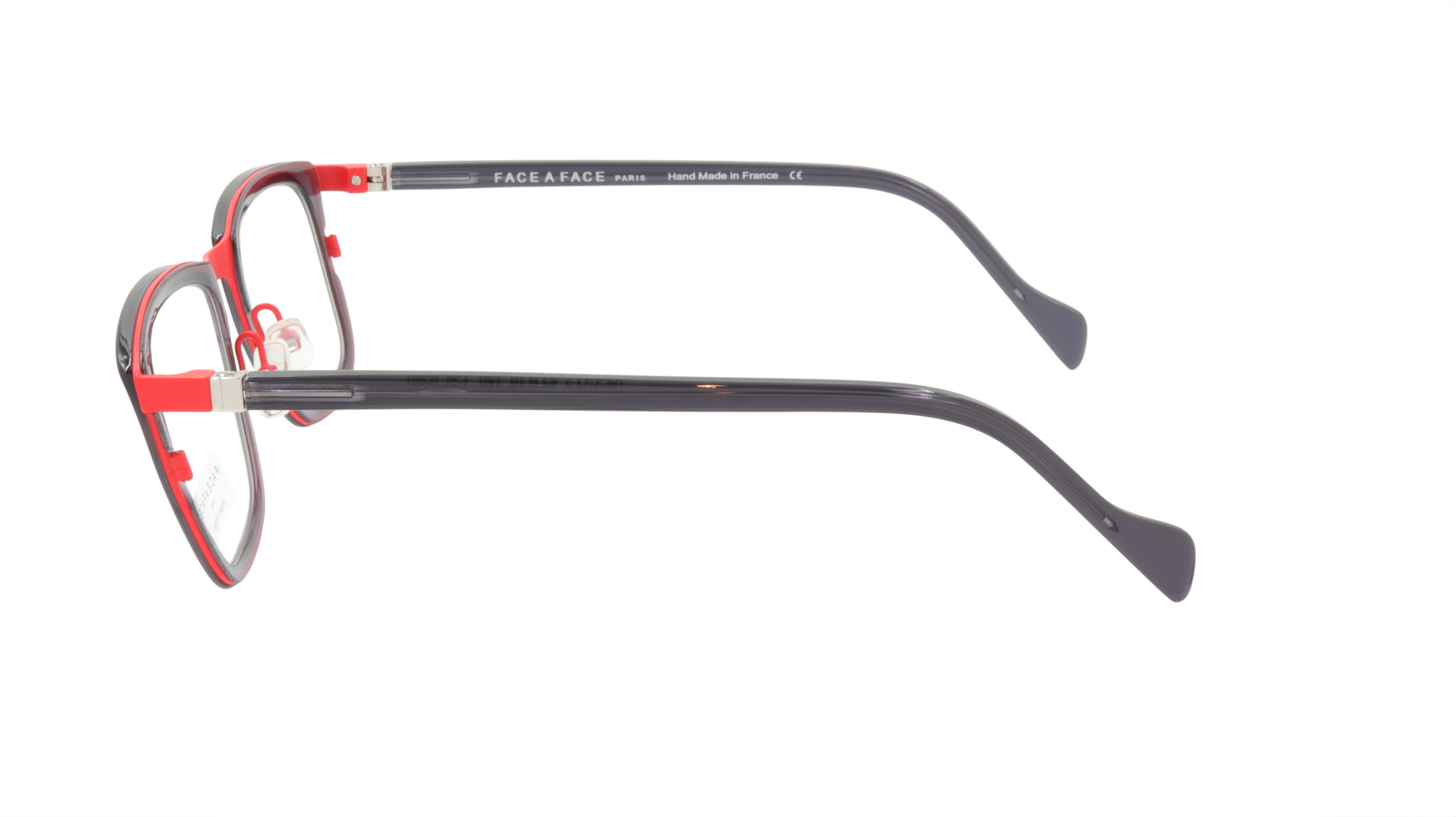 Face A Face Eyeglasses Frame VIGGO 2 Col. 9280 Acetate Metal Marr Red Dark Viole