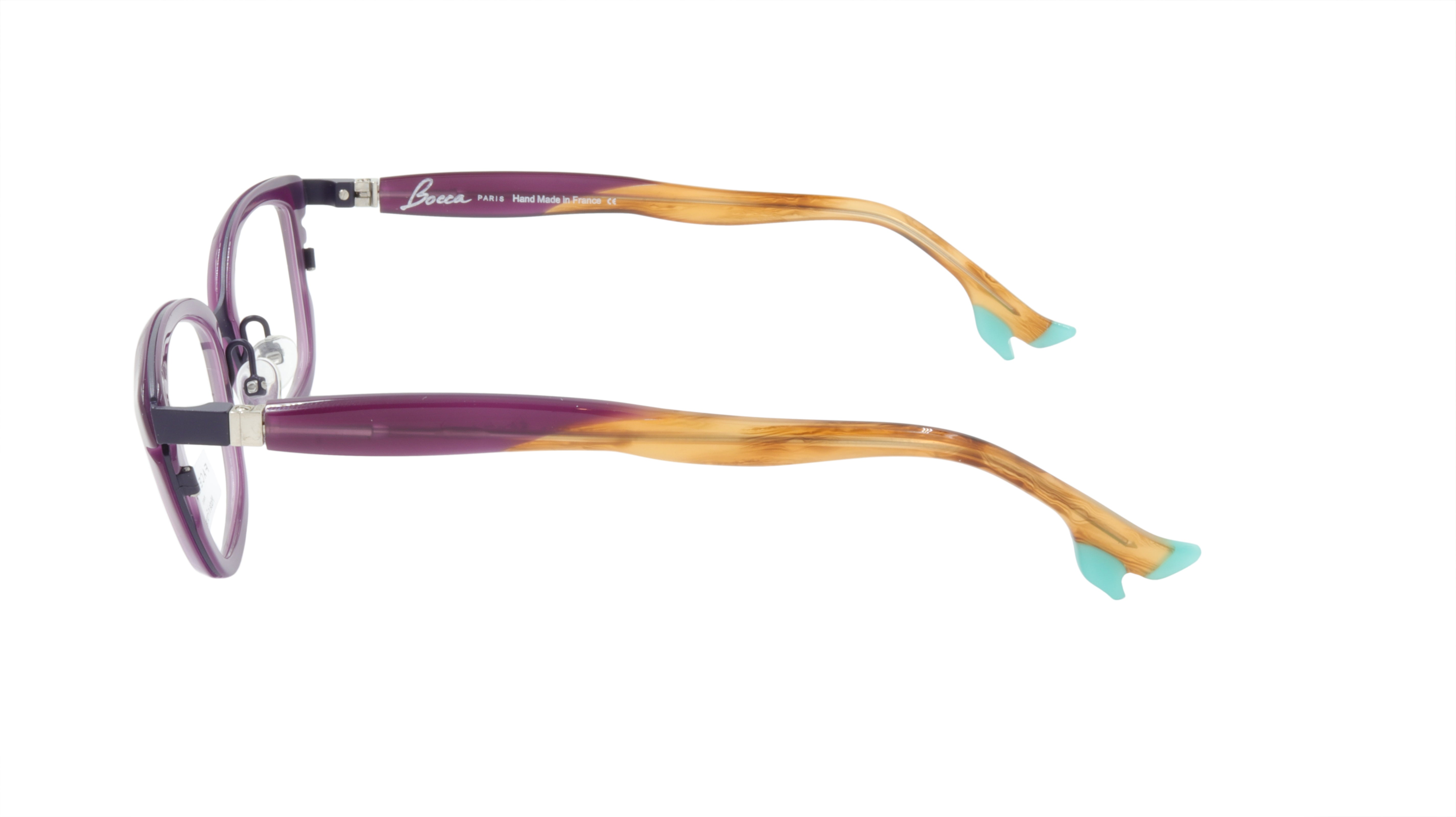 Face A Face Eyeglasses Frame BOCCA STAR 1 Col. 9130 Acetate Dark Violet Dark Plu