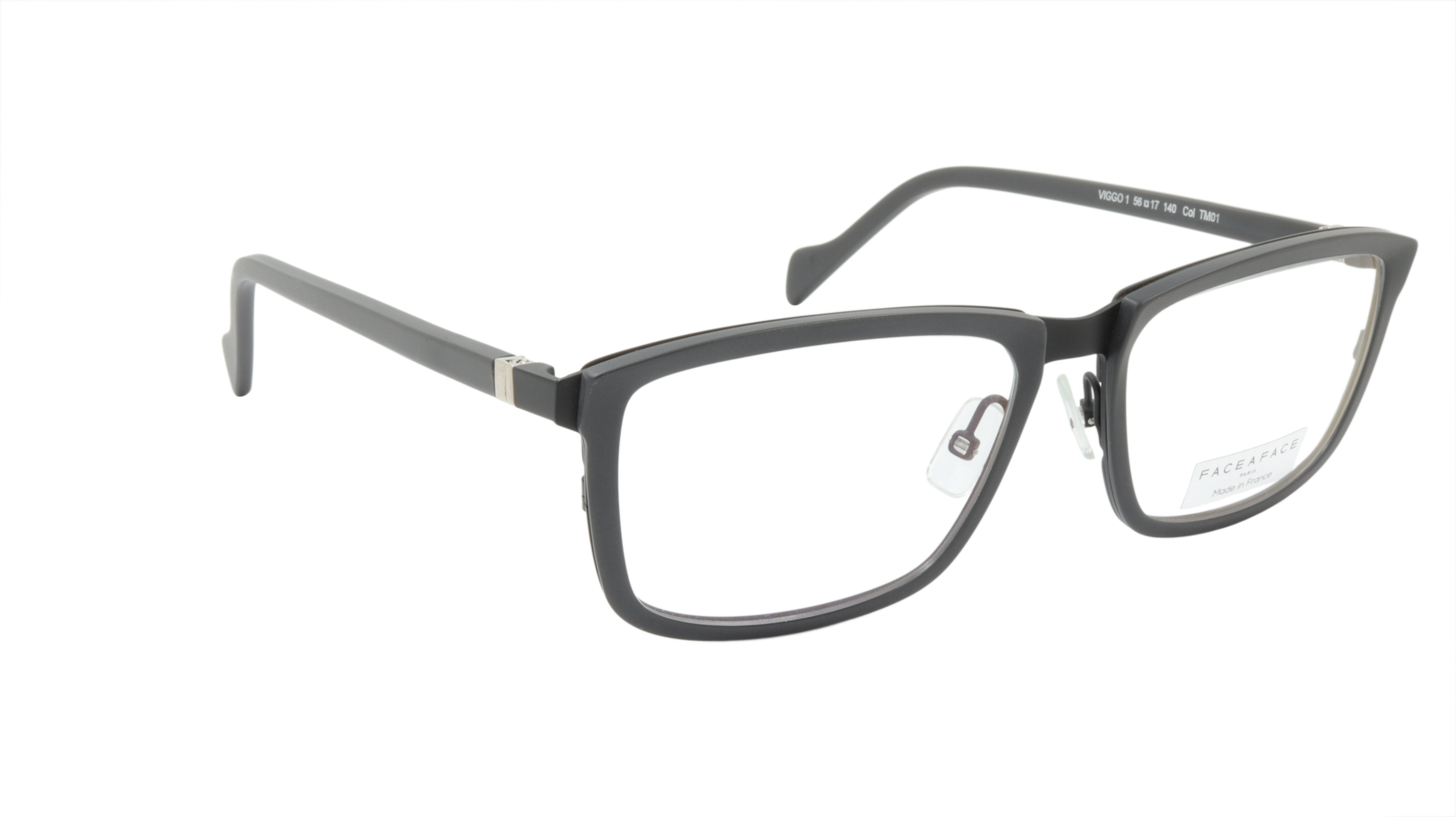 Face A Face Eyeglasses Frame VIGGO 1 Col. TM01 Acetate Metal Matte Black Matte