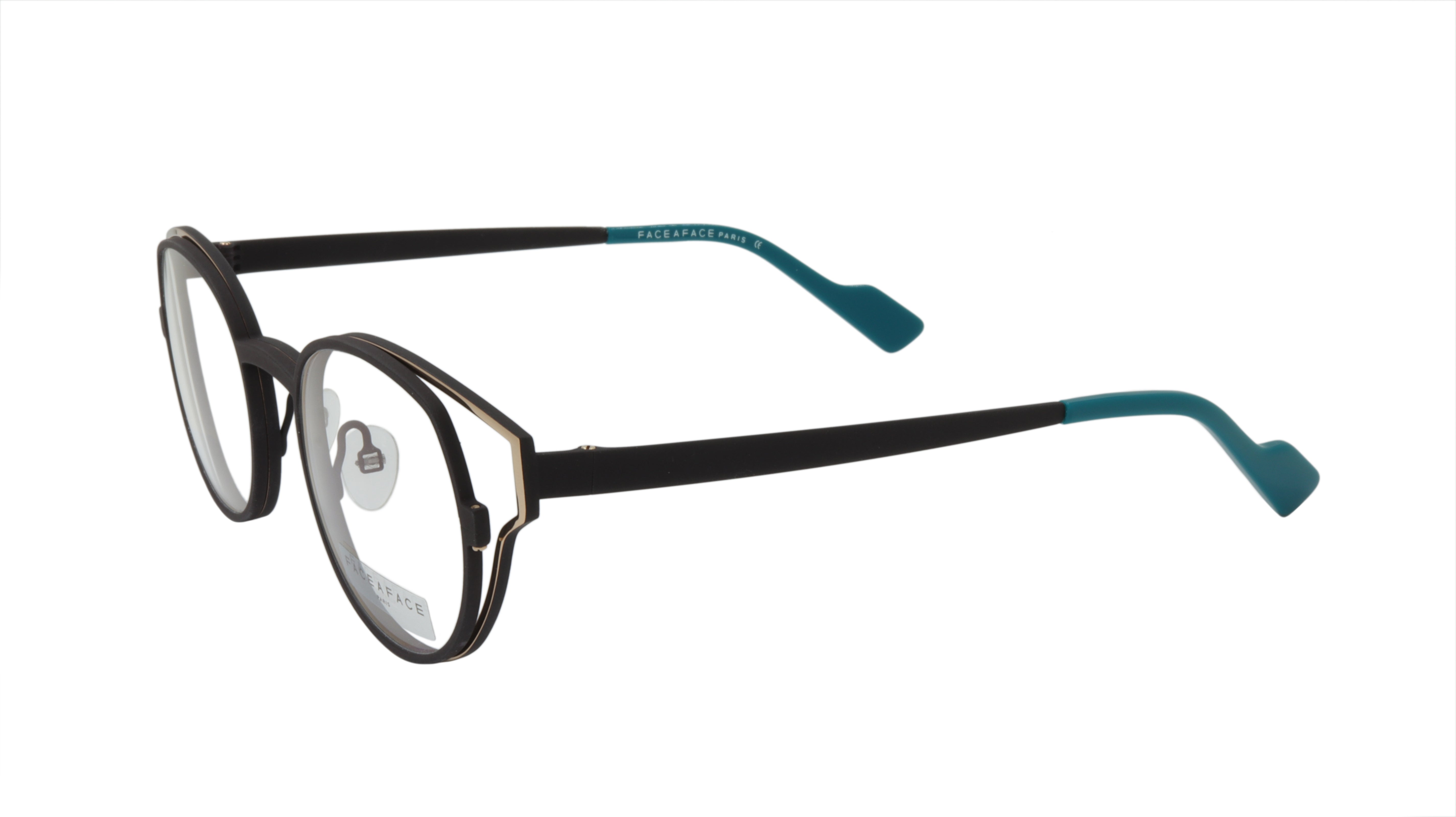 Face A Face Eyeglasses with Double Metal Frame