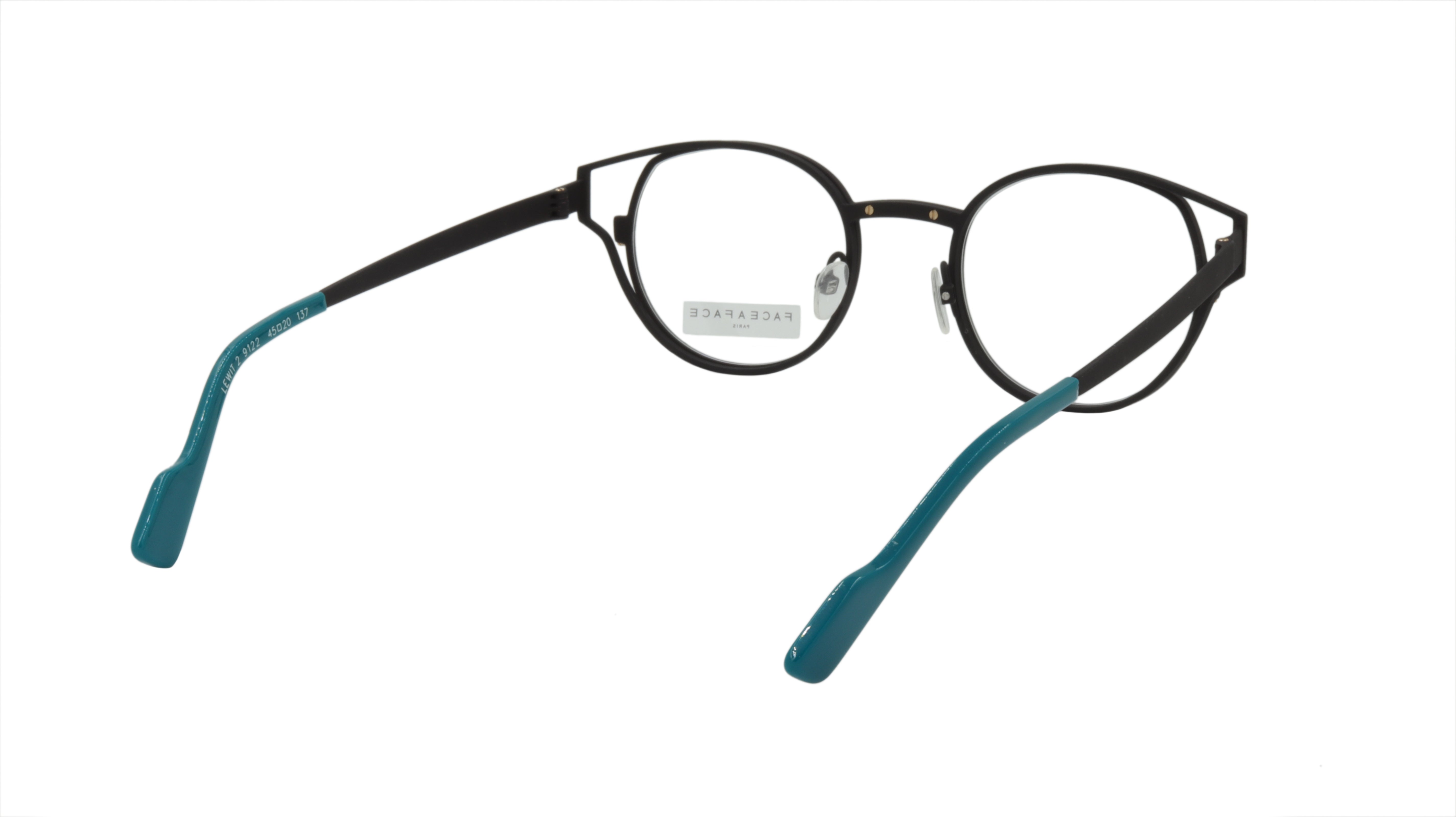 Face A Face Eyeglasses with Double Metal Frame