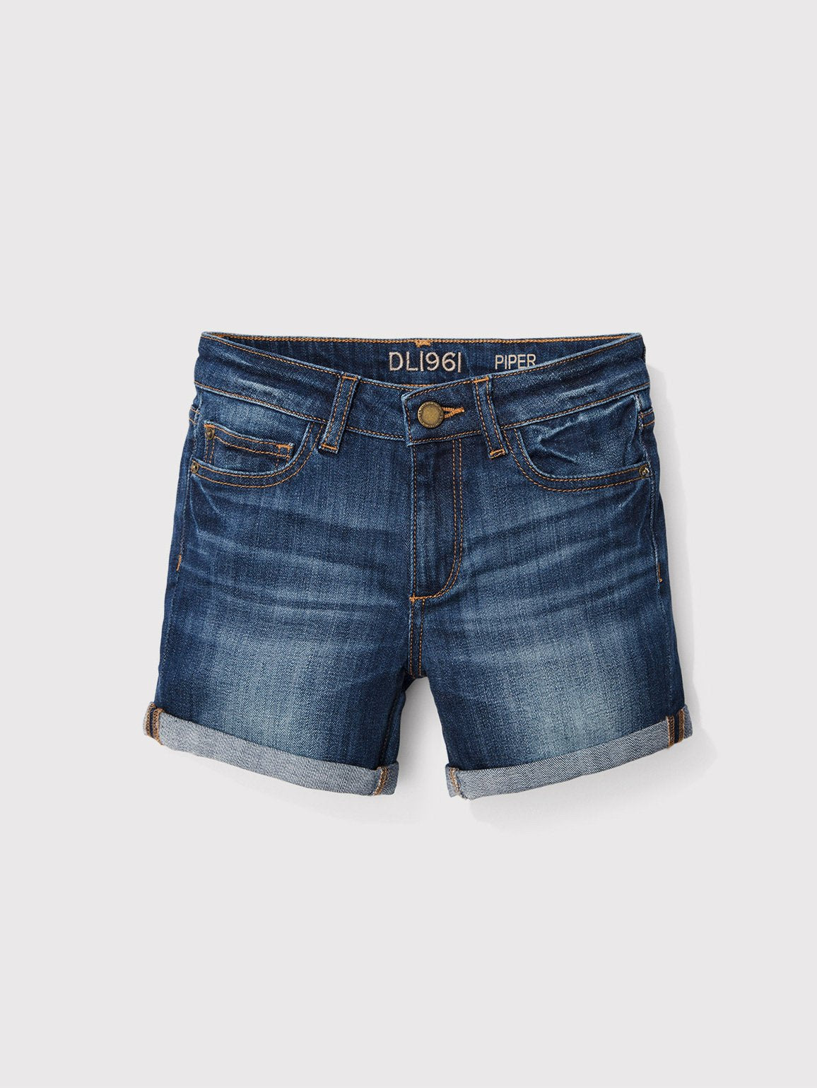 Piper Sea Lion Cuffed Denim Shorts