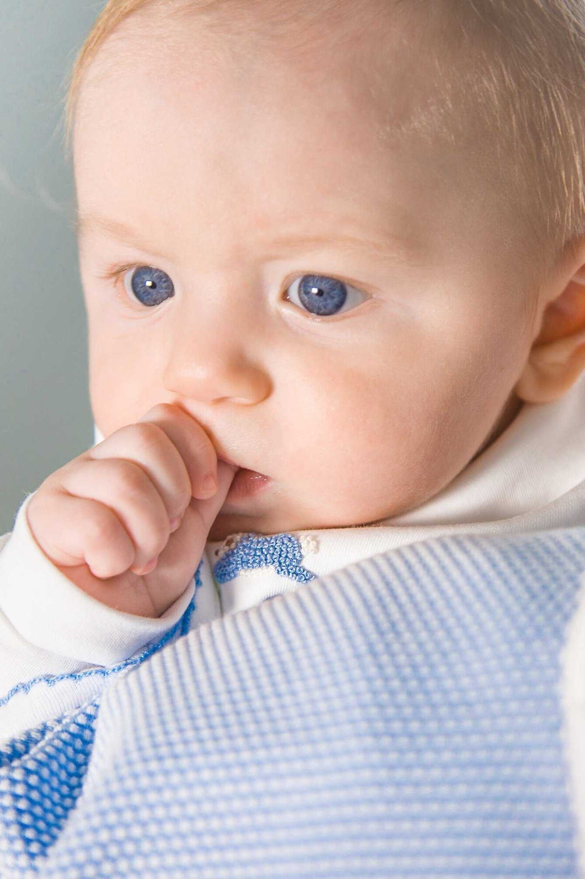 Bubble Baby Pima Burp Cloth in Blue