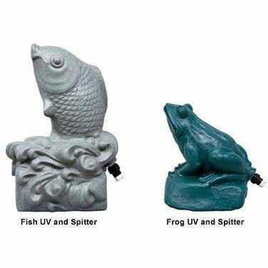 Aqua Ultraviolet Statuary Fish or Frog Pond UV Spitters