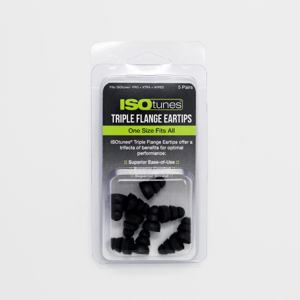 ISOtunes Triple Flange Eartips (5 Pair Pack)