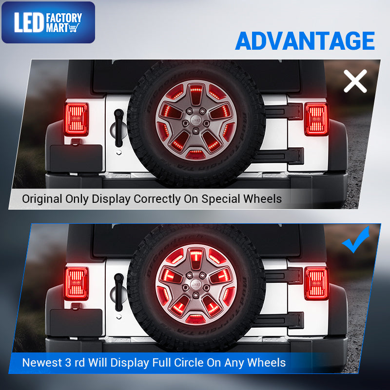 JK 3rd led tire brake light