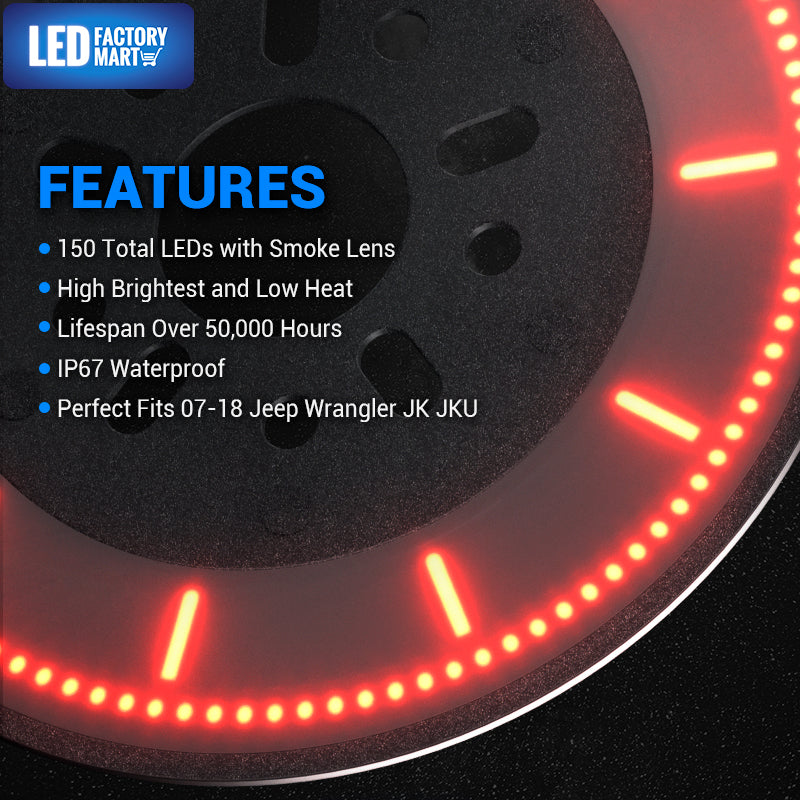 JK 3rd led tire brake light