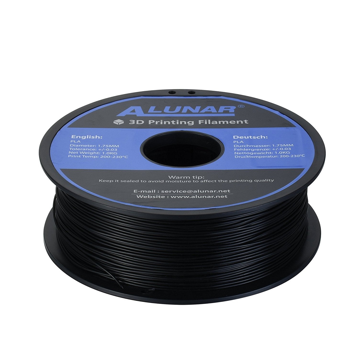  Alunar PLA Filament 1.75mm 1kg 