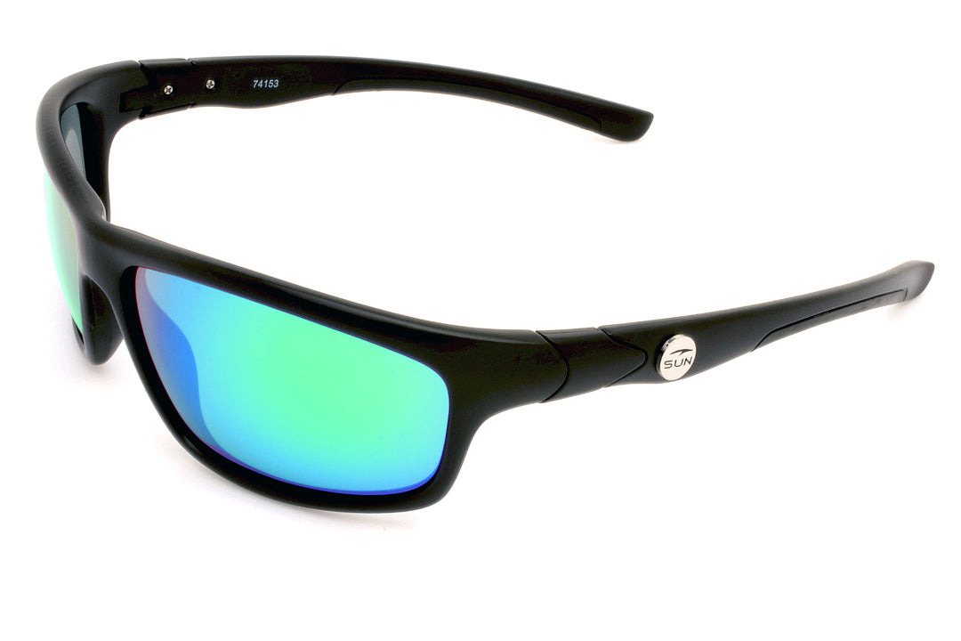 Crawler | 74153 | TruRevo Metallic Green Polarized Lens | Matte Black Frame