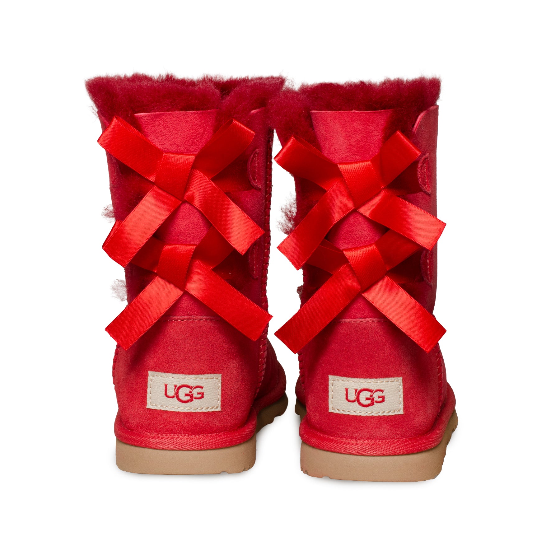 Ribbon red deals ugg boots