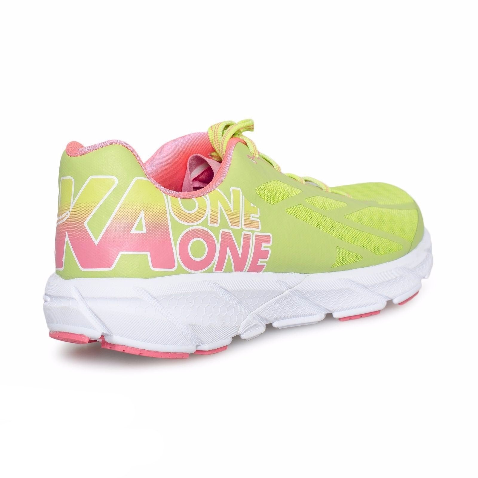 Hoka One One Tracer Bright Green Neon Pink Running Shoes Shop