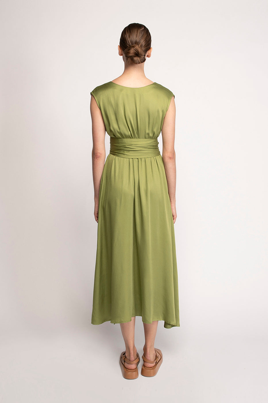 Neu Nomads Belize Dress in Grass