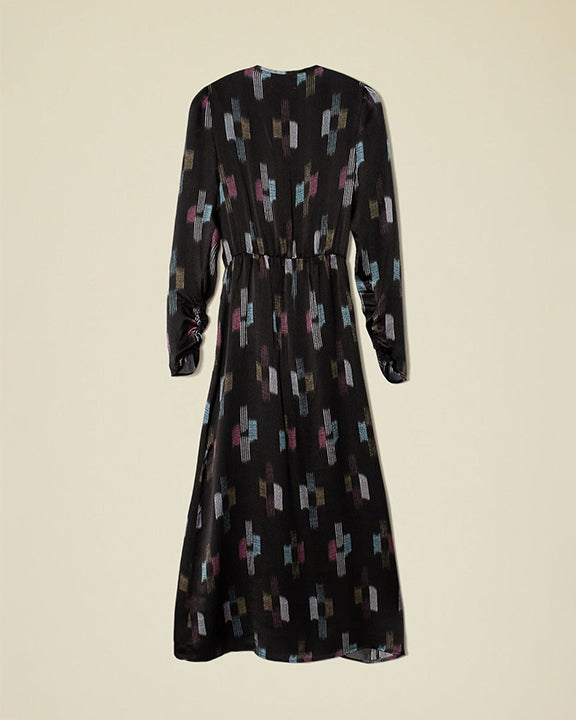 Xirena Odessa Dress in Black Ikat