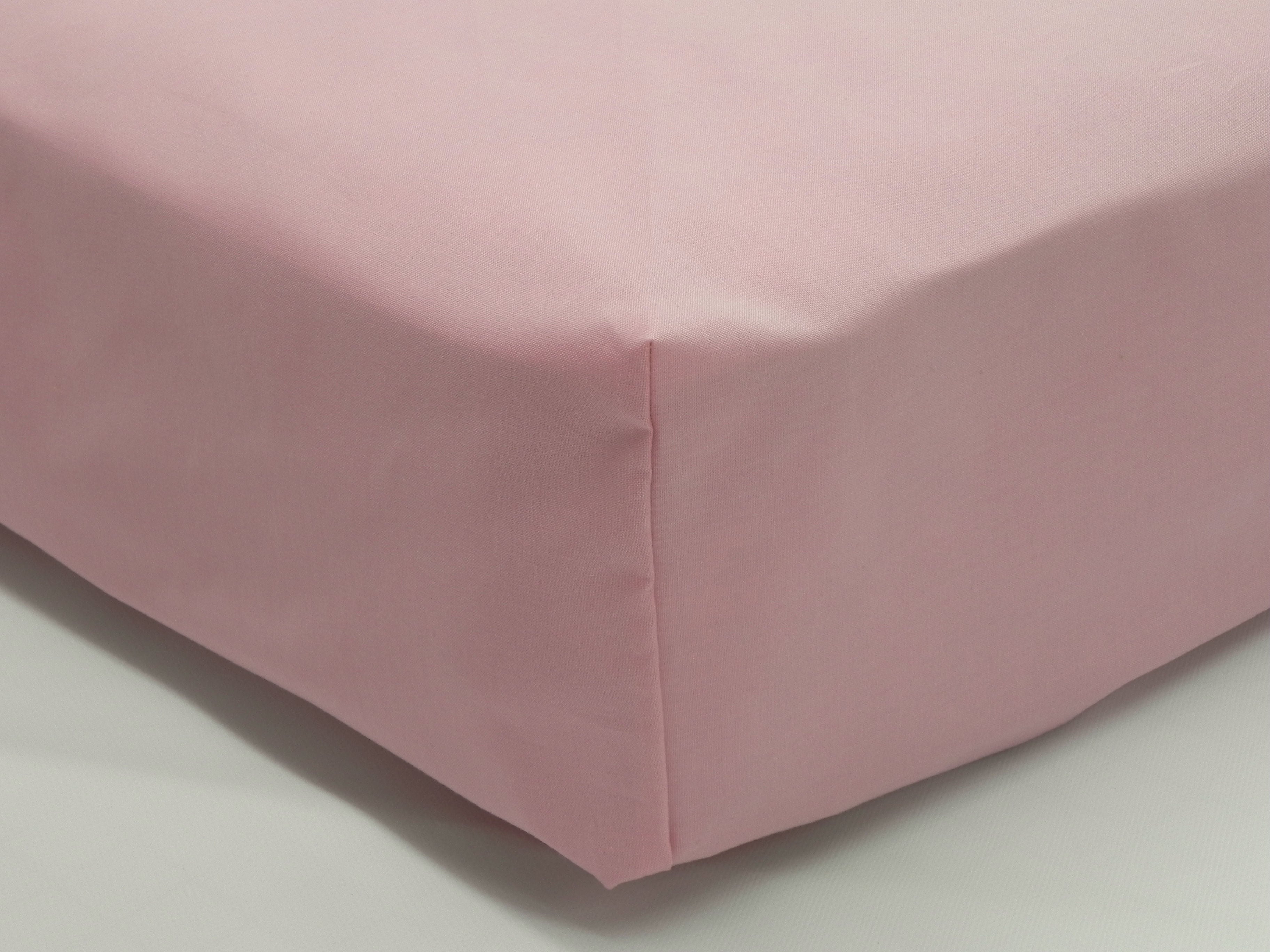 Crib Sheet - Light Pink Solid Cotton