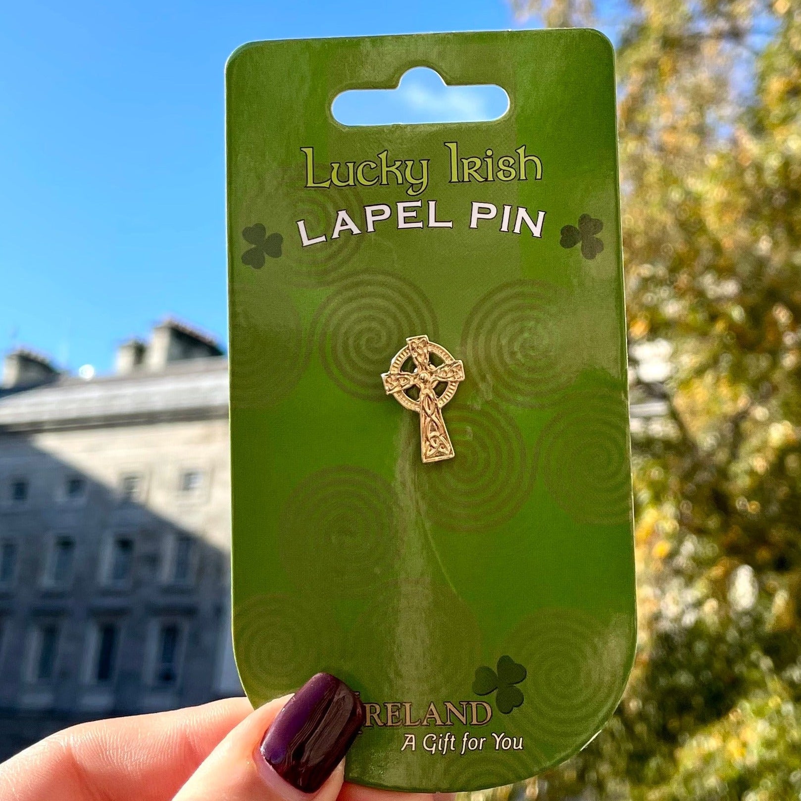 Celtic Cross Lapel Pin