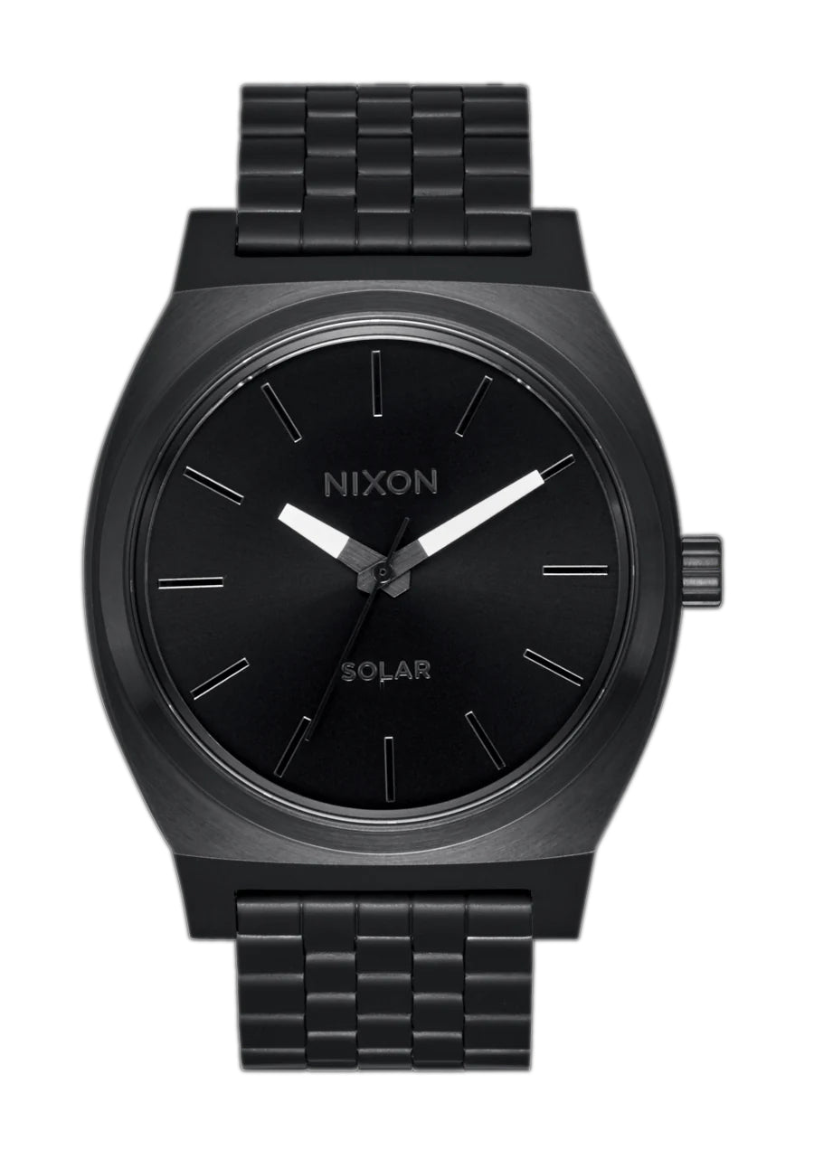 Nixon Time Teller Solar Watch Black and White
