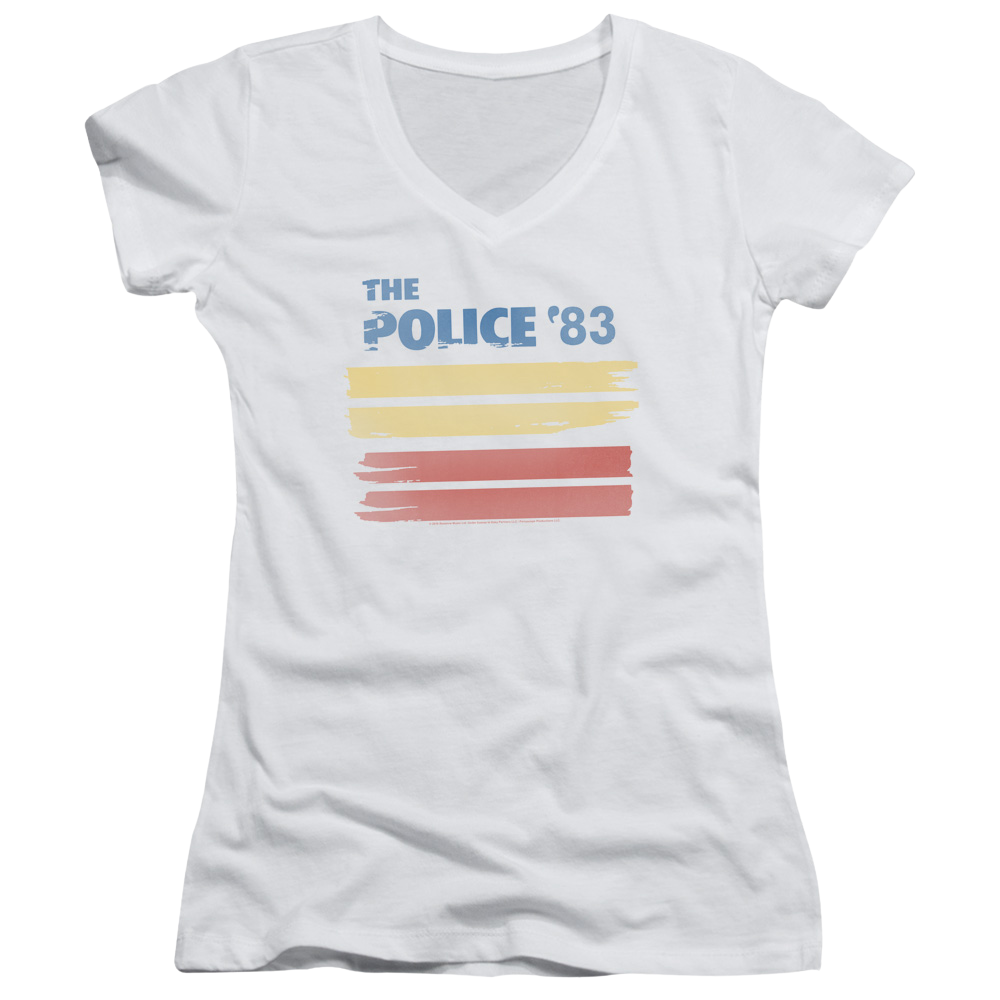 The Police 83 - Juniors V-Neck T-Shirt