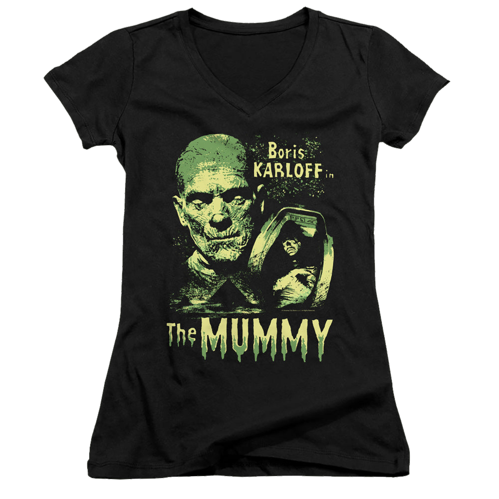 Universal Monsters The Mummy - Juniors V-Neck T-Shirt