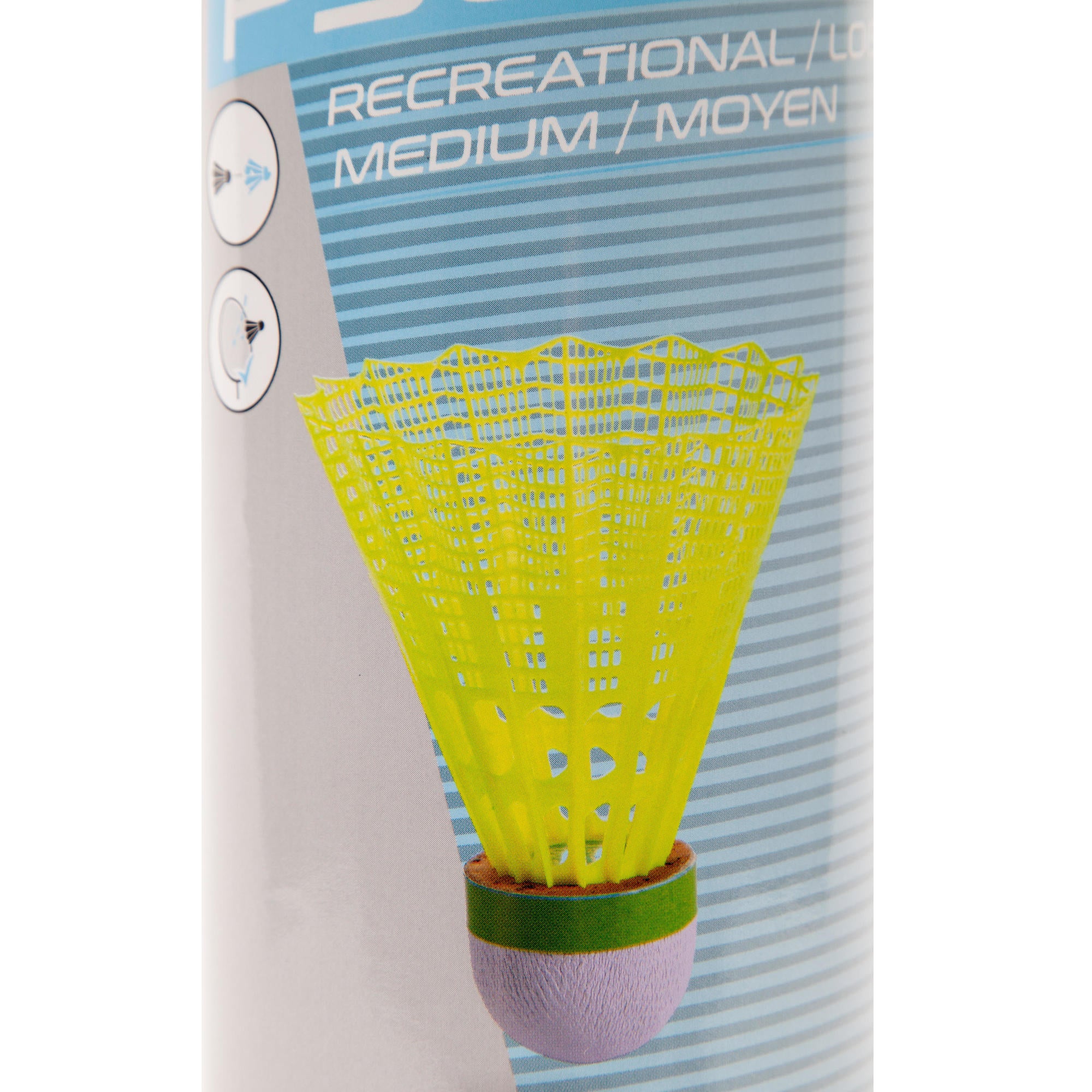 Perfly PSC500 Plastic Shuttlecock Medium 6-pack