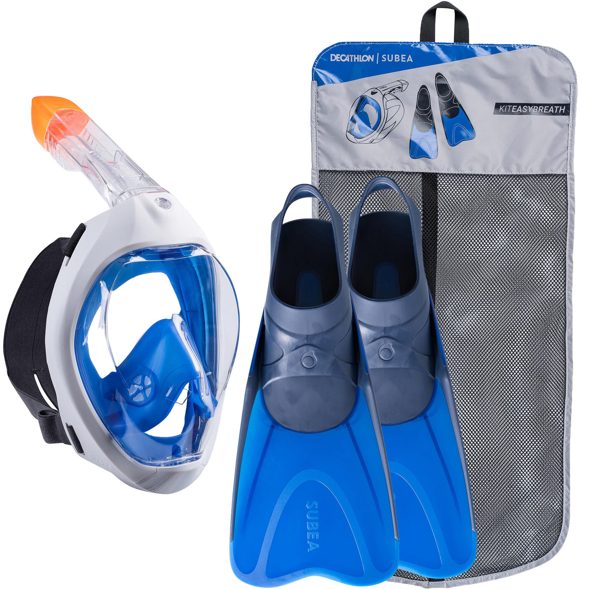 Subea Adult Easybreath 500 Mask and Fins Set