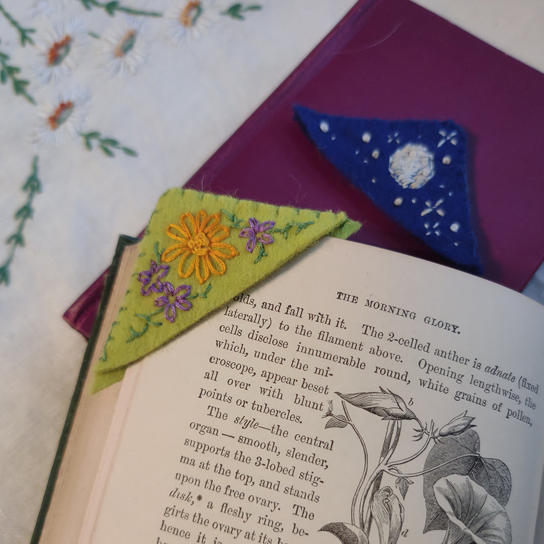  Embroidered Bookmarks 