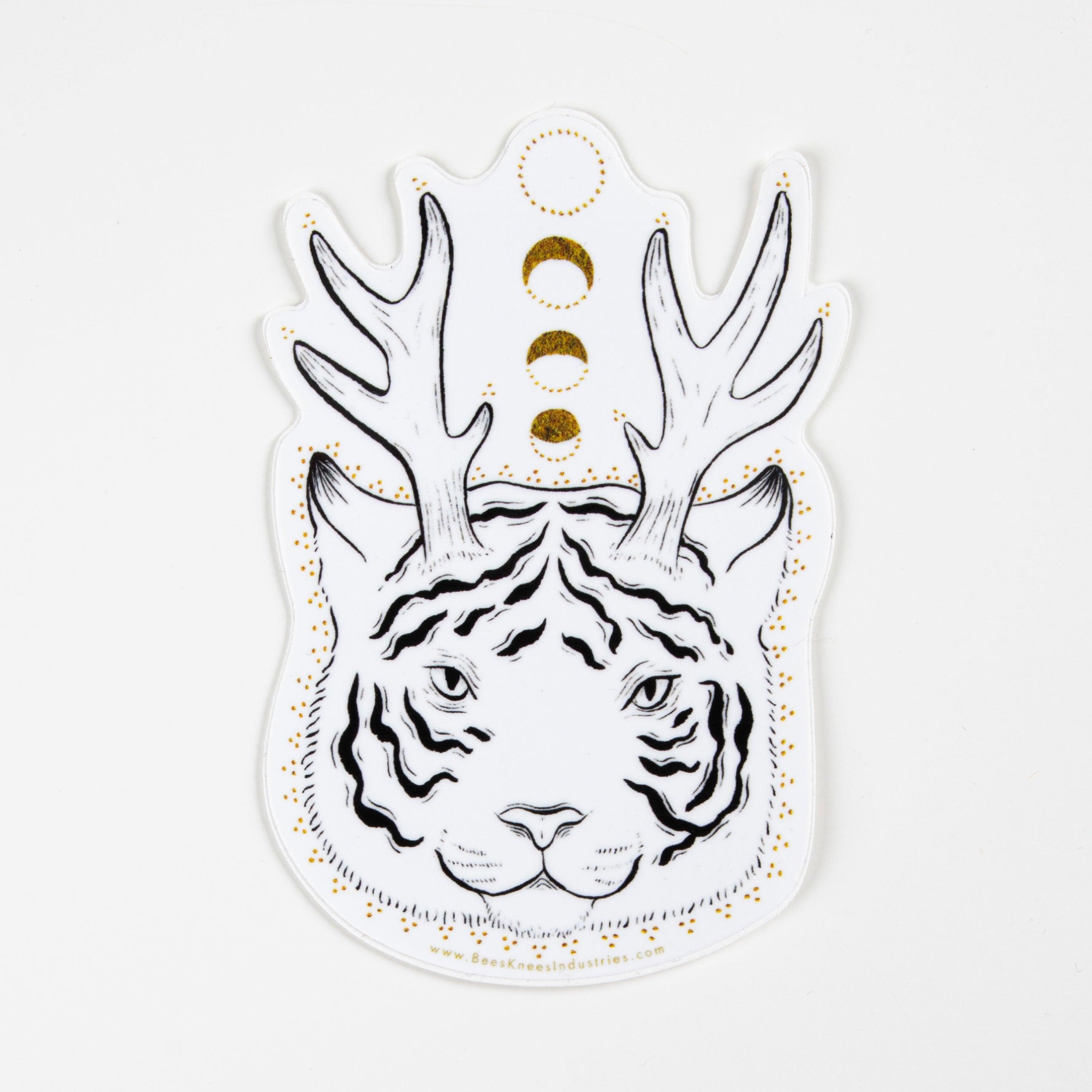  Fantastical Tiger Vinyl Sticker 