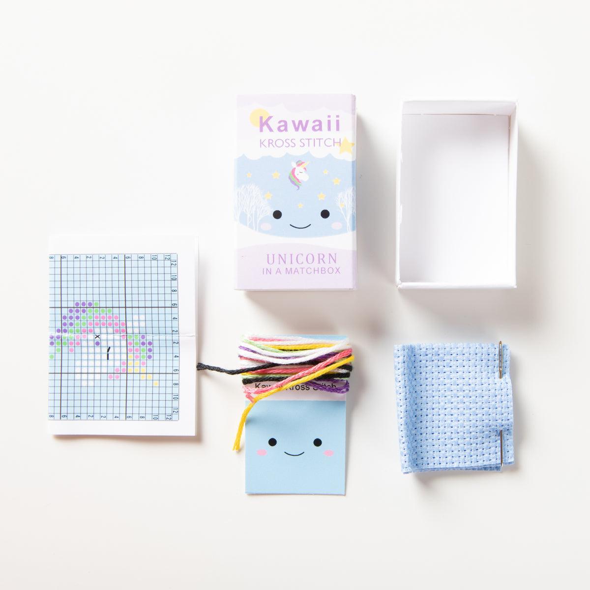  Kawaii Unicorn Mini Cross Stitch Kit 