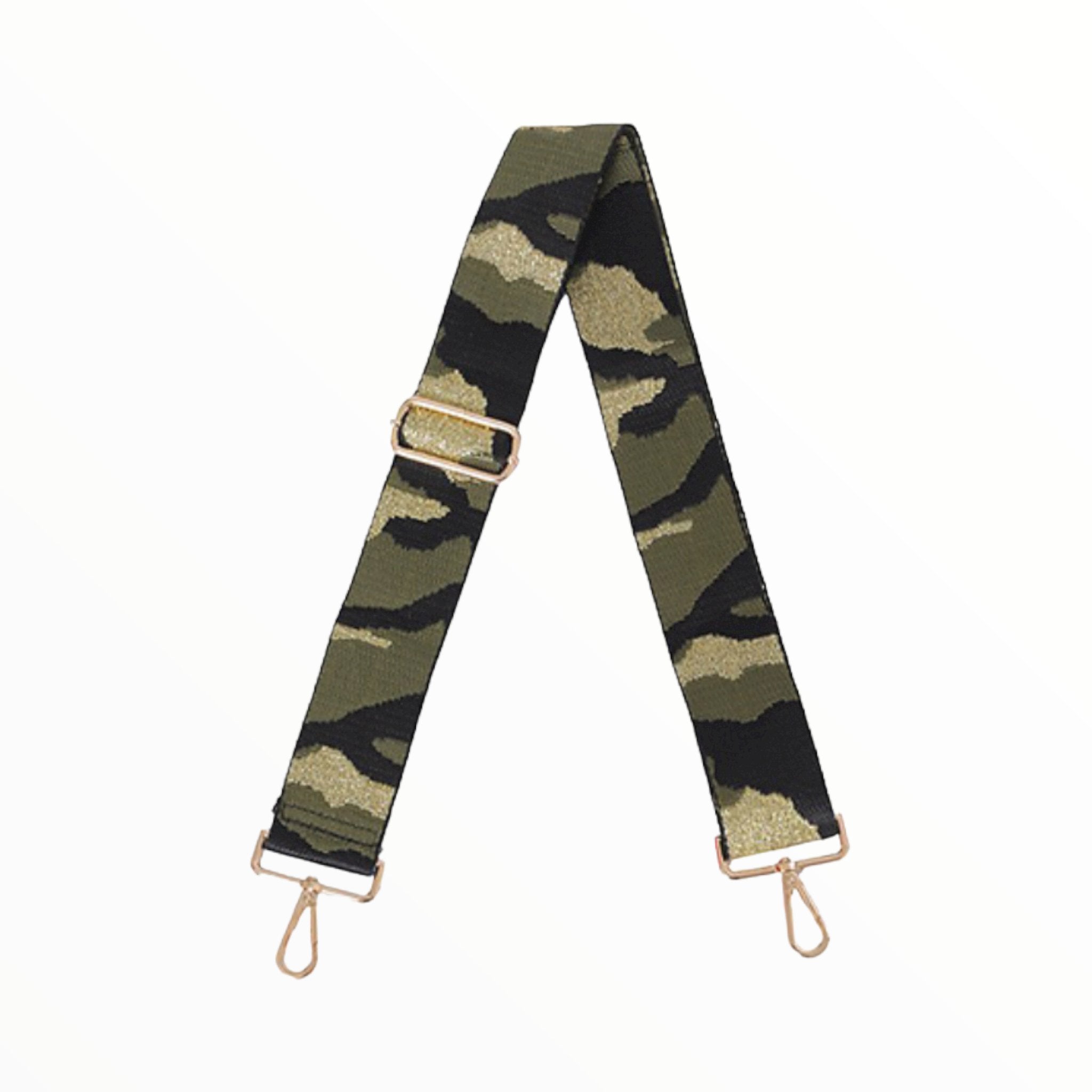 Bag Strap | Camo Green & Gold