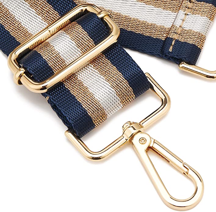 Bag Strap | Navy & Gold Stripe
