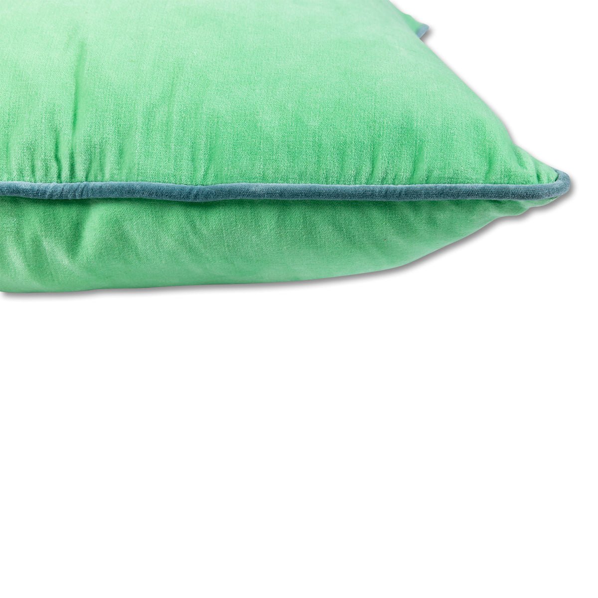 Charliss Velvet Pillow | Mint + Aqua