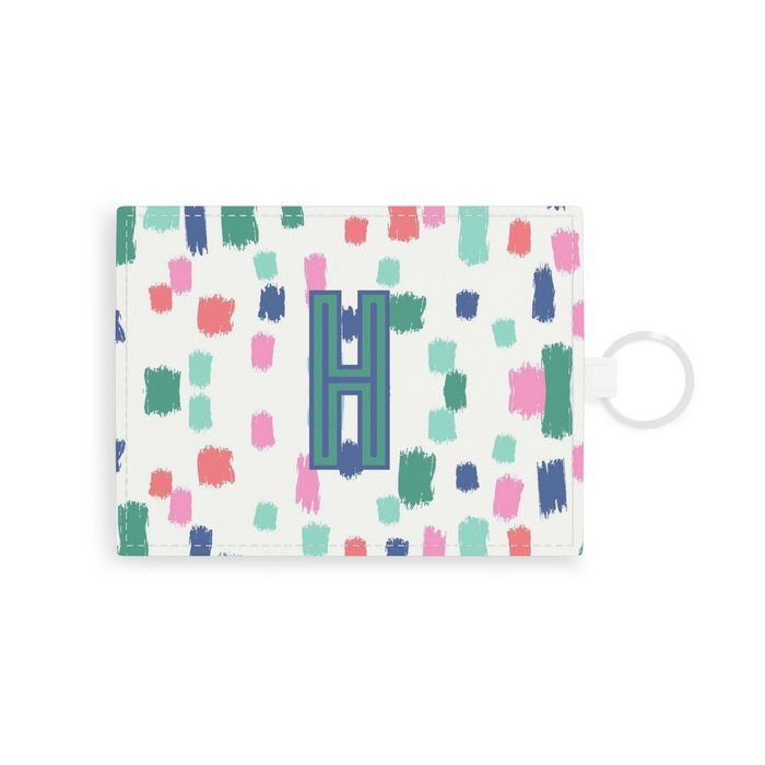 Confetti Single Initial Card Case