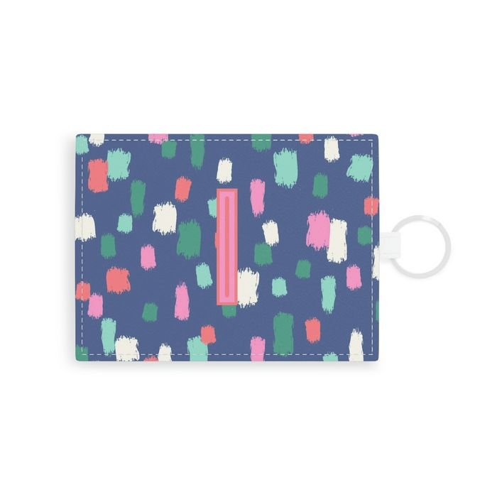 Confetti Single Initial Card Case