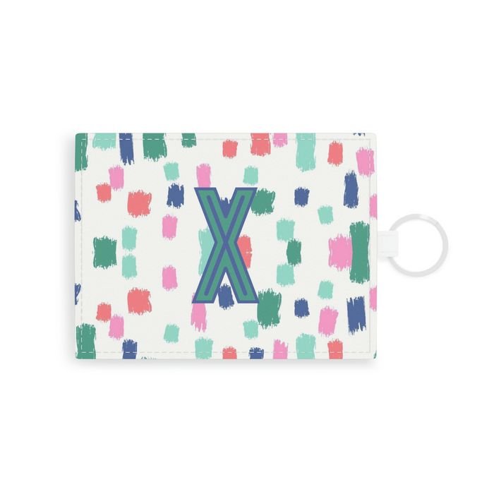 Confetti Single Initial Card Case