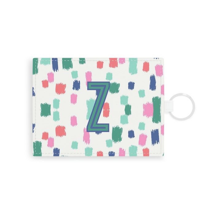 Confetti Single Initial Card Case