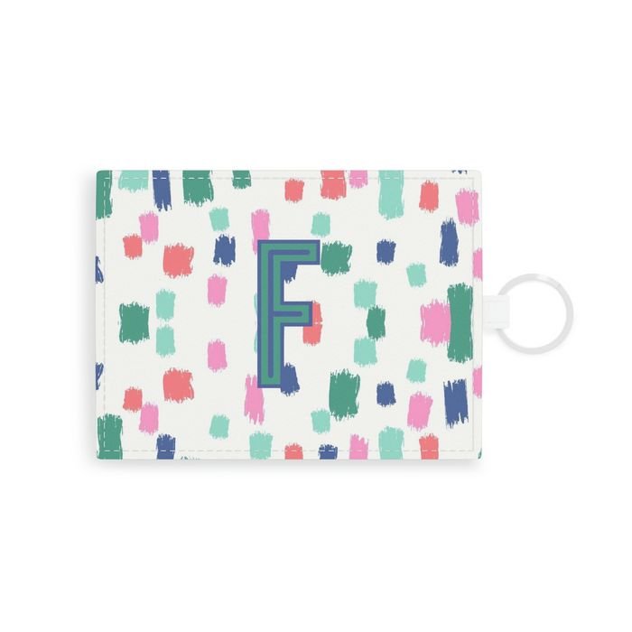 Confetti Single Initial Card Case