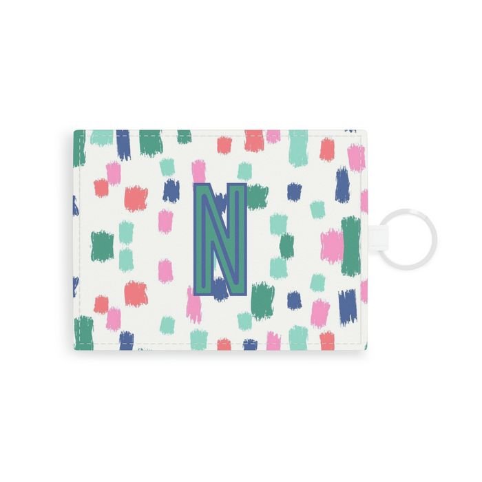 Confetti Single Initial Card Case