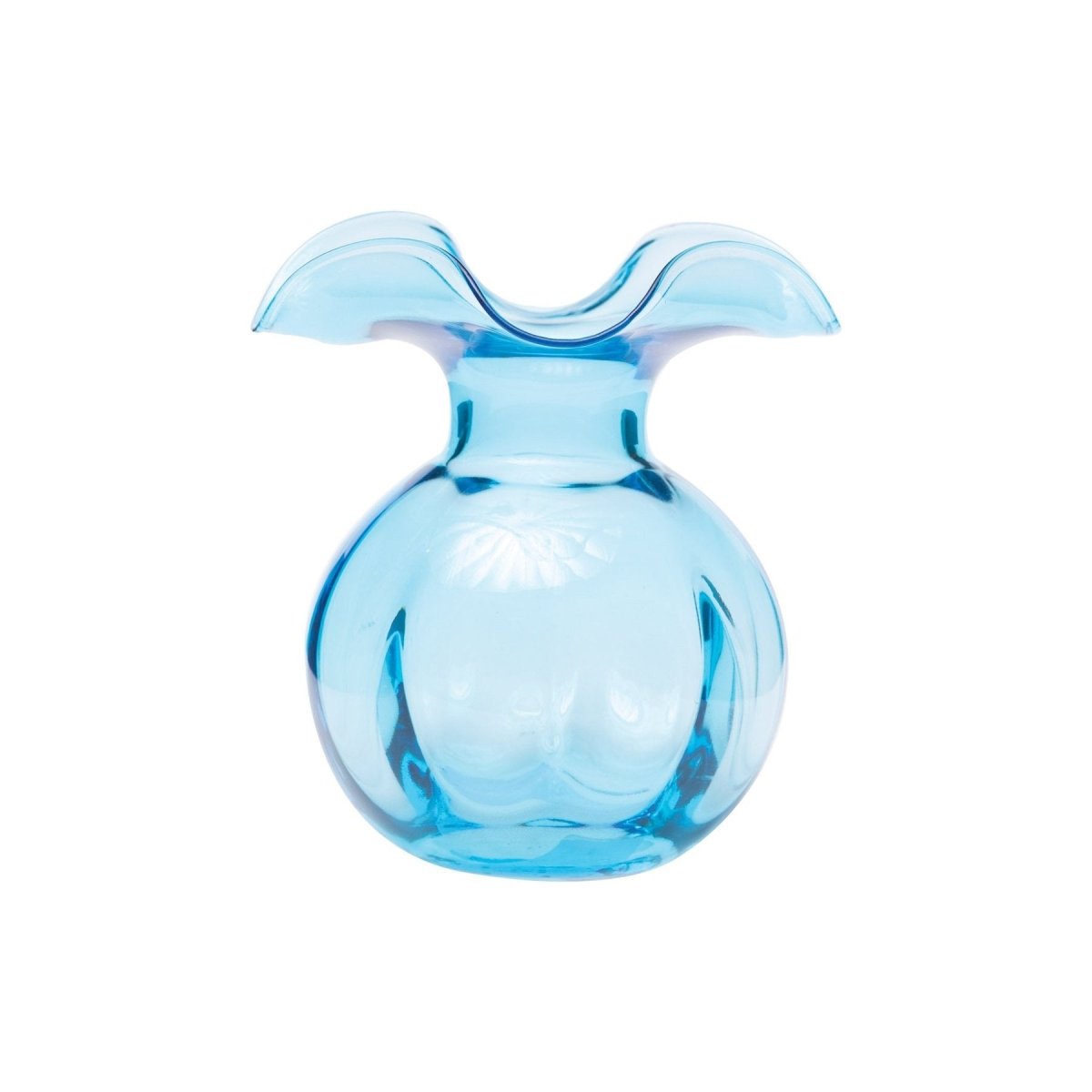 Hibiscus Glass Bud Vase | Aqua
