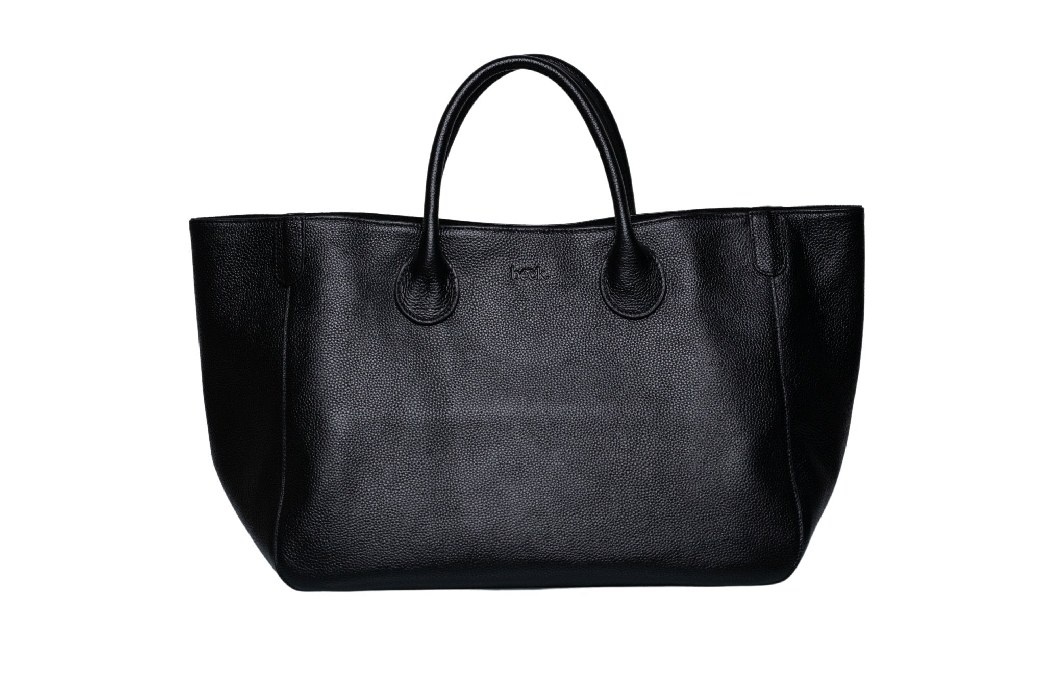 Medium Classic Leather Beck Bag