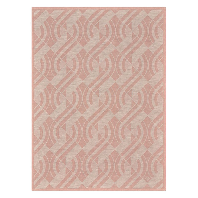 Neo Pink Linen Crystal Towel