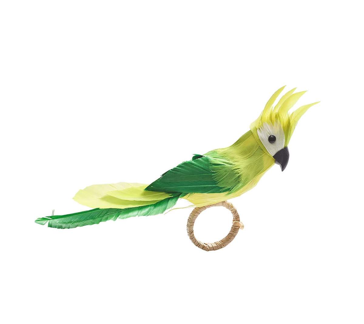 Parakeet Napkin Ring in Green