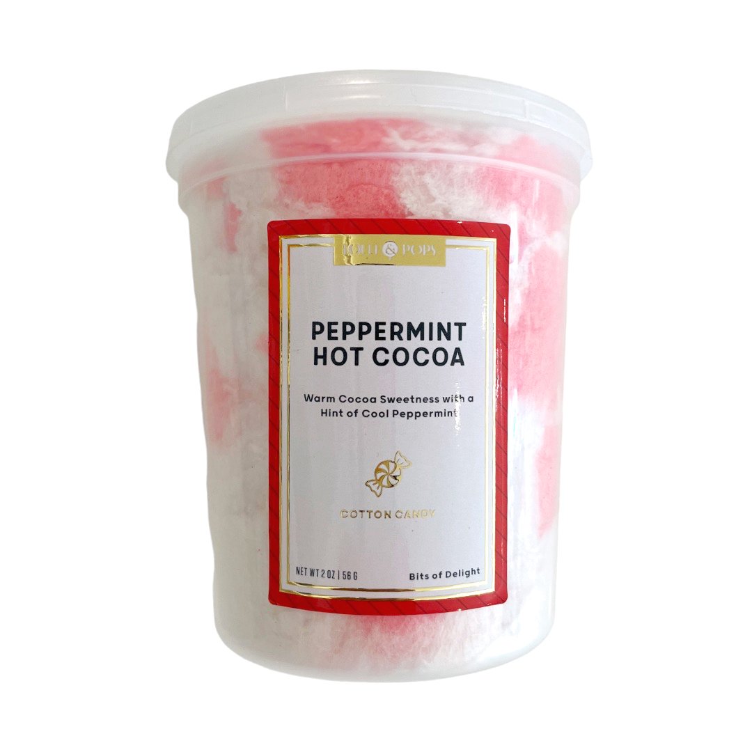 Peppermint Hot Cocoa Cotton Candy