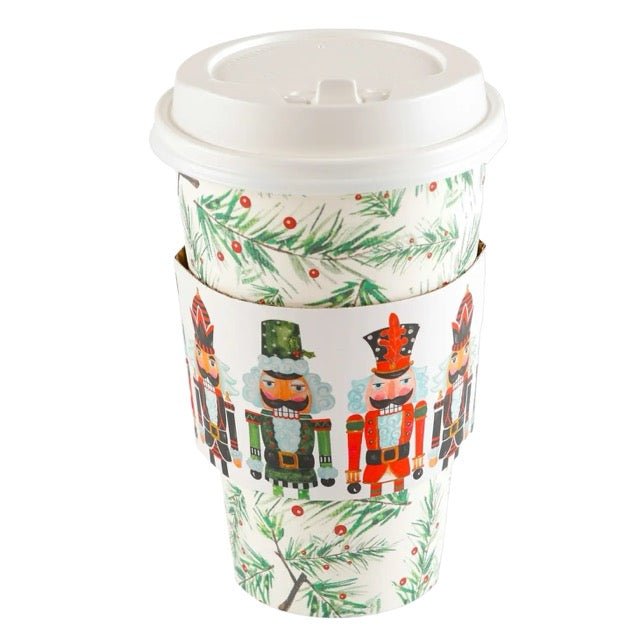 Pine Bough & Nutcracker Hot/Cold Cups & Lids