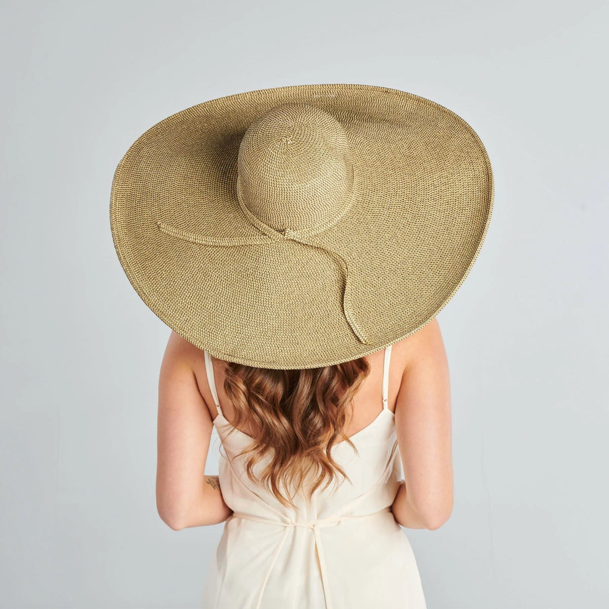 Ultrabraid XL Brim Floppy Hat | Brown & Gold